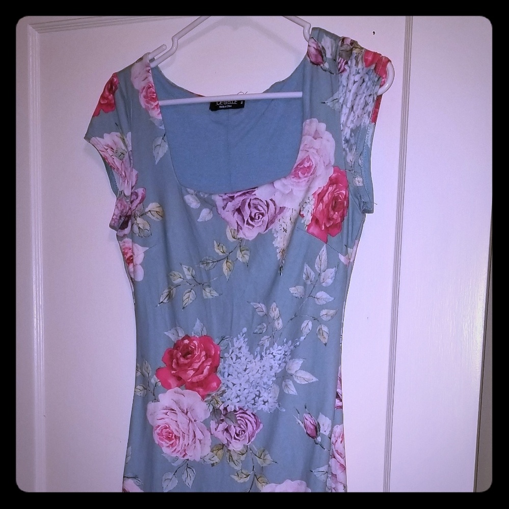 Beautiful pink floral dress